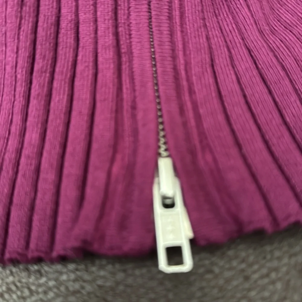 Maeve Zip Front Ribbed Cardigan - Picture 9 of 10